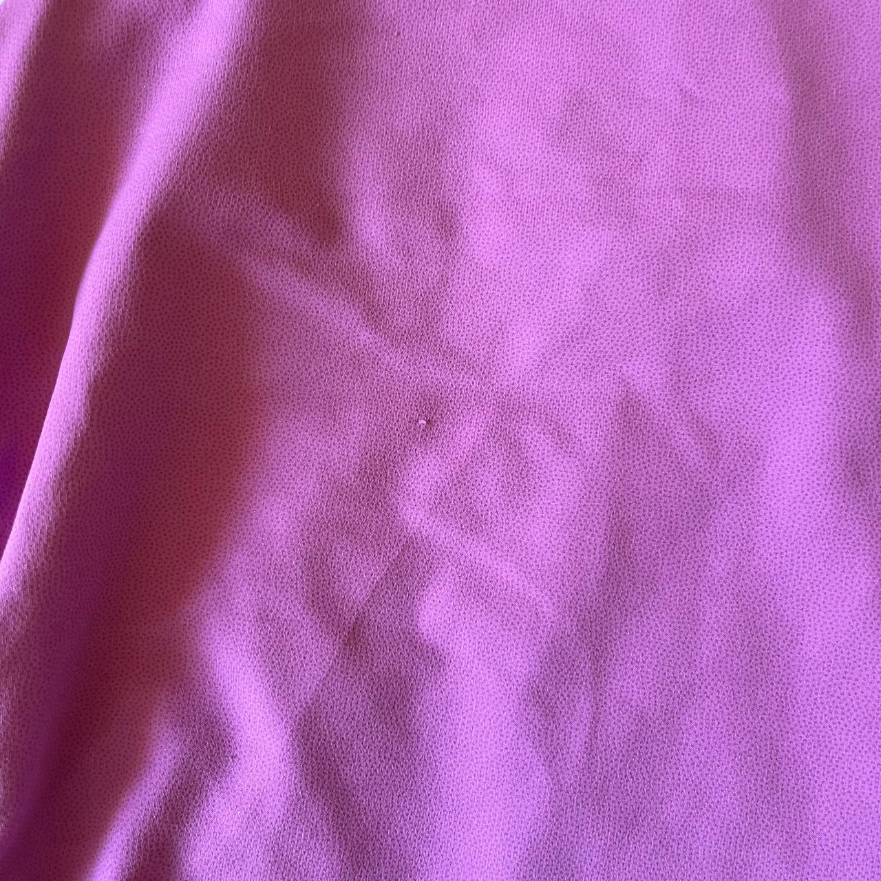 2000s boatneck kookai purple sparkle assymetric side ruche tank