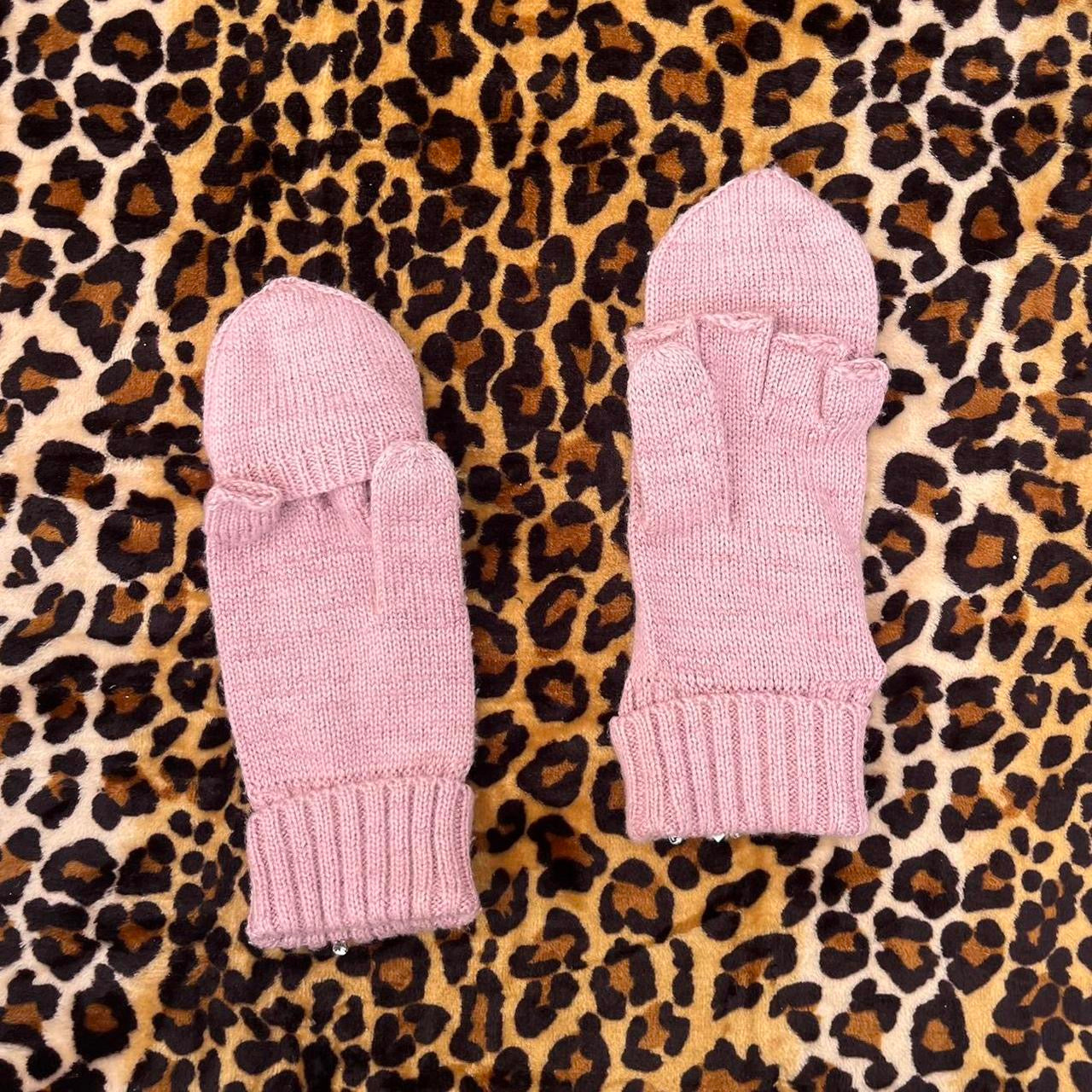 vintage y2k 2000s victoria’s secret knitted mittens
