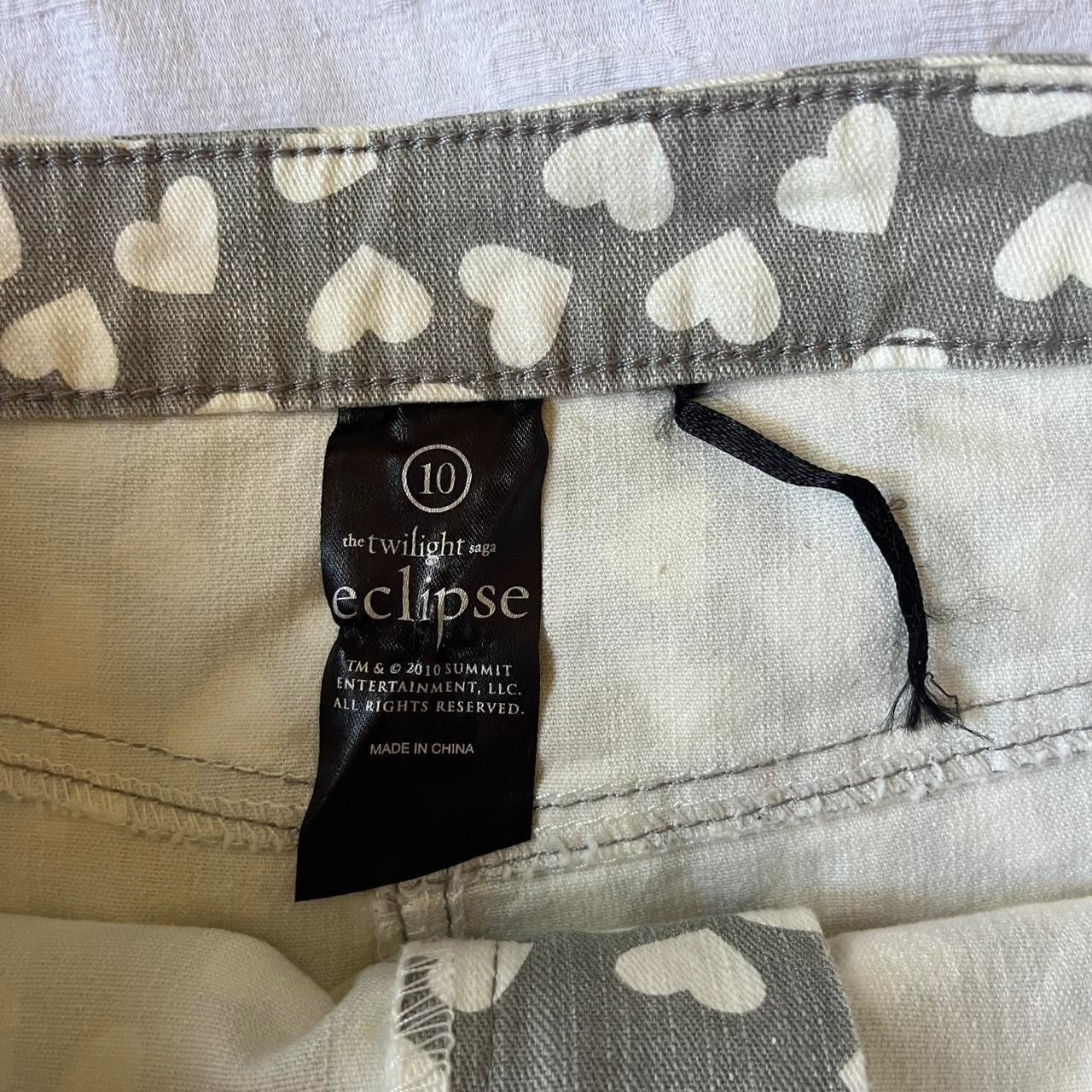 2000s y2k ultra rare twilight licensed micro mini skirt with heart polka dot print