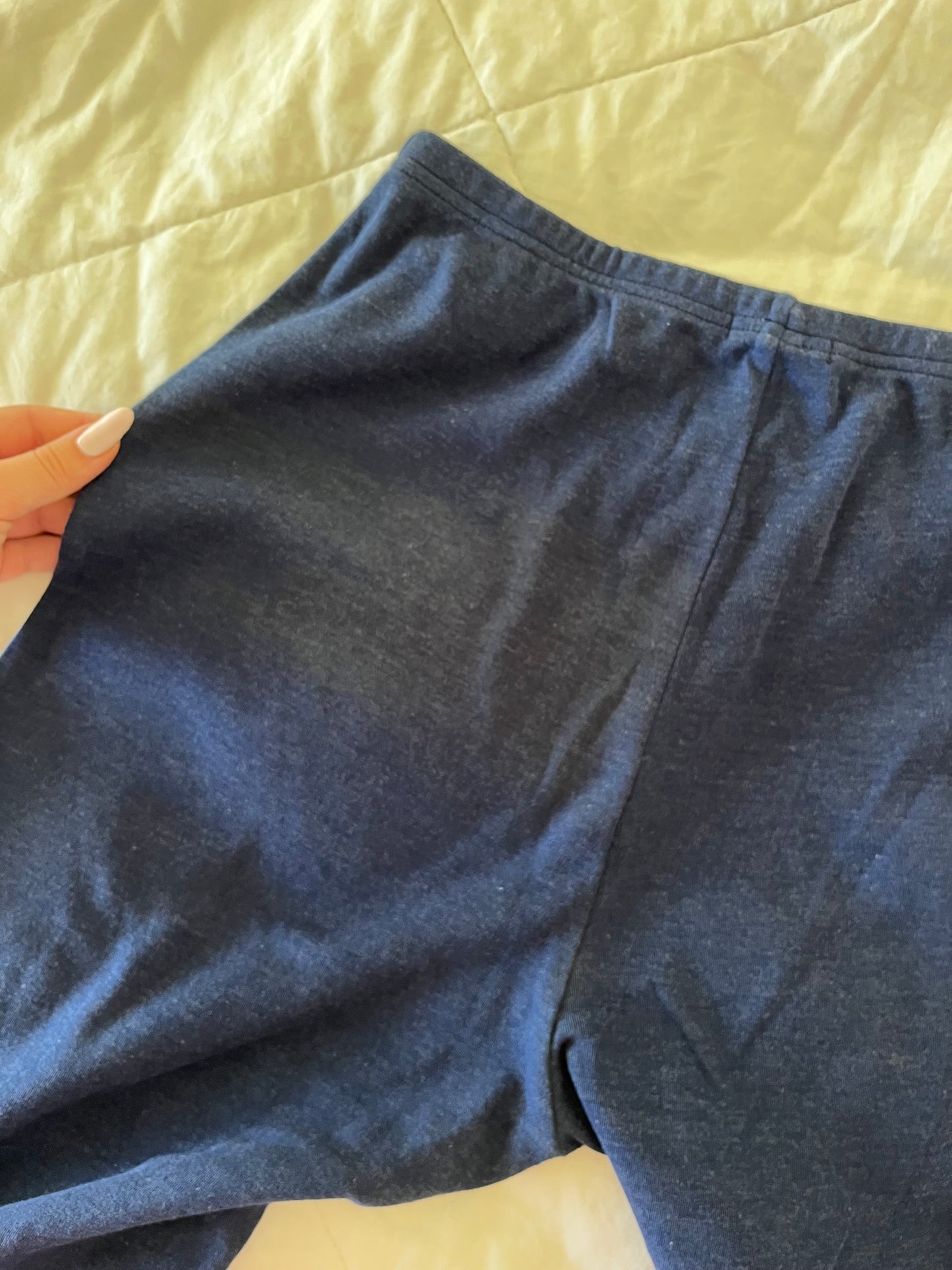 2000s surfwear navy tie dye crop lounge pants