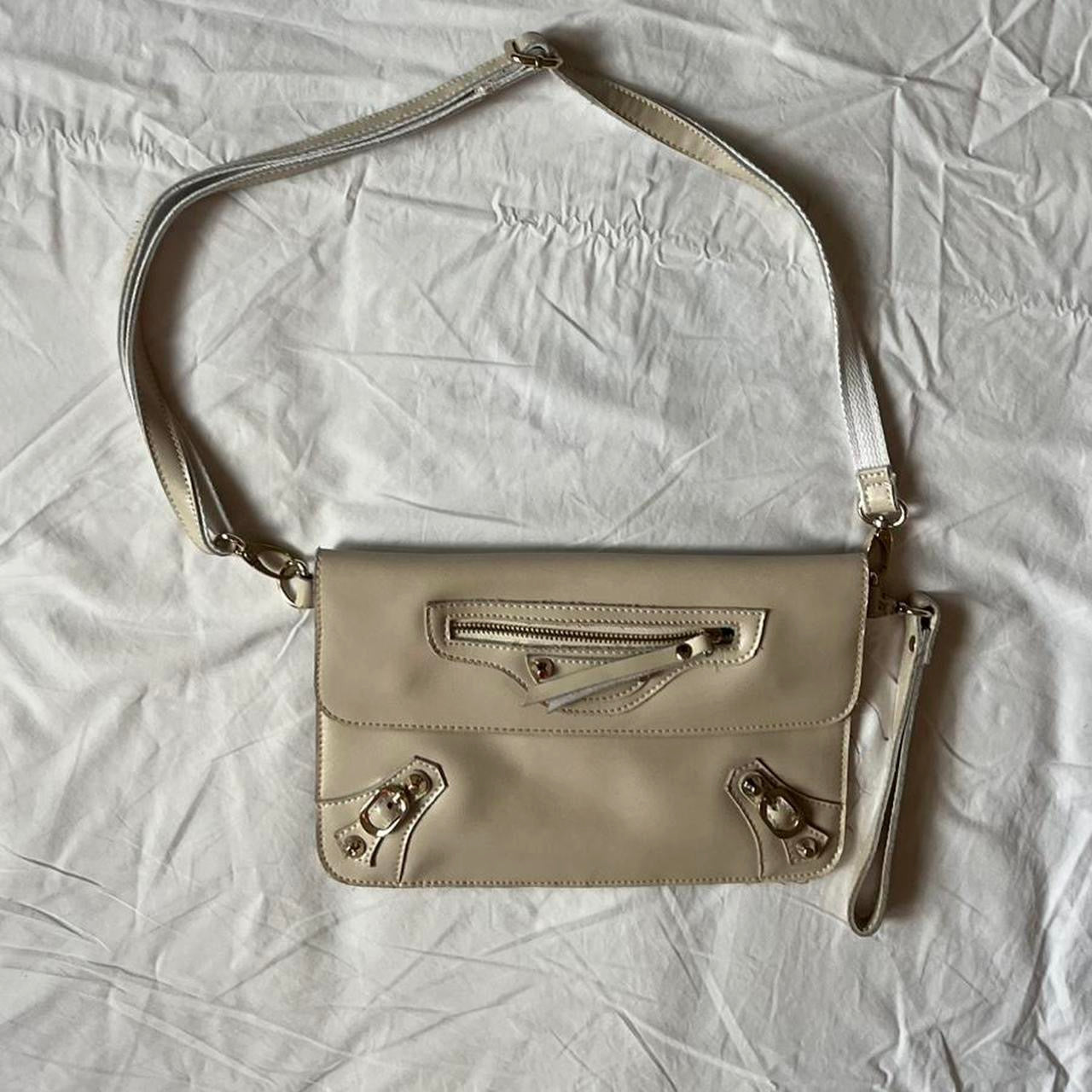 vintage moto style crossbody bag