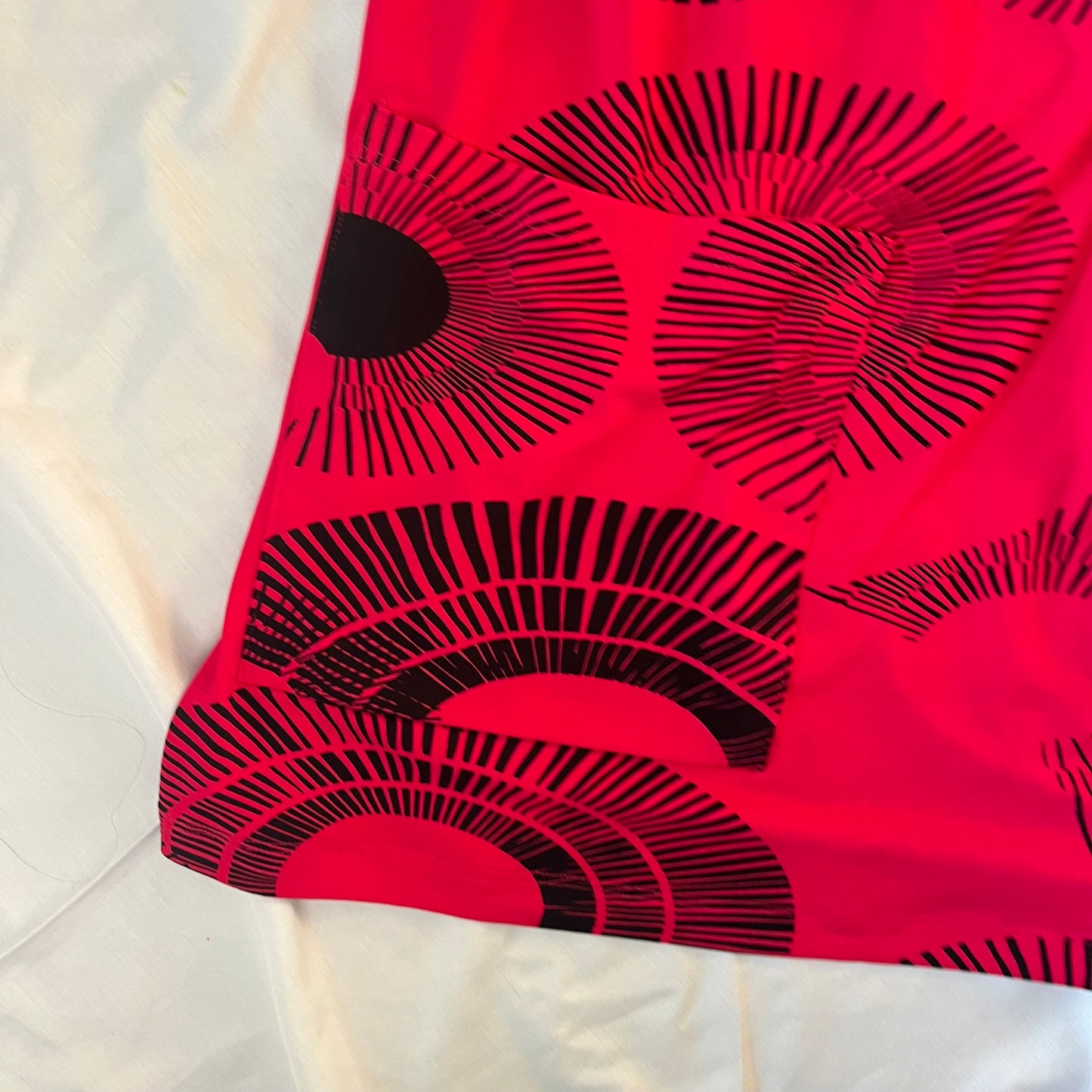 2000s deadstock pink abstract print mod dress or long top NWT