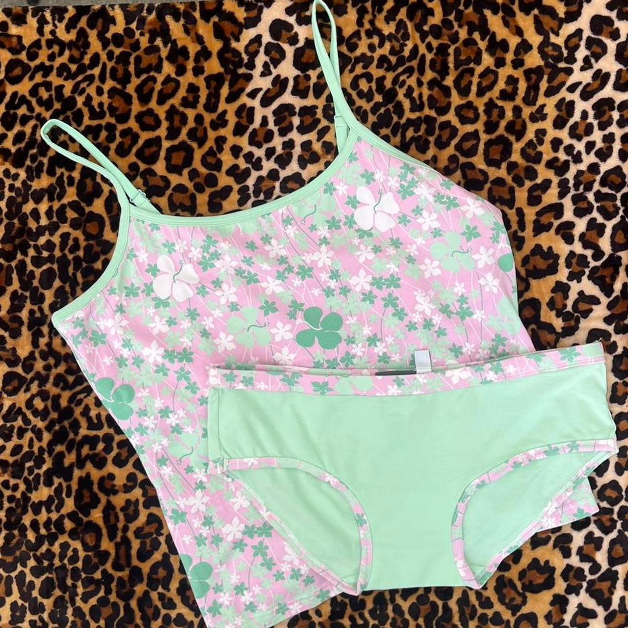 2000s fairycore matching cami underwear set