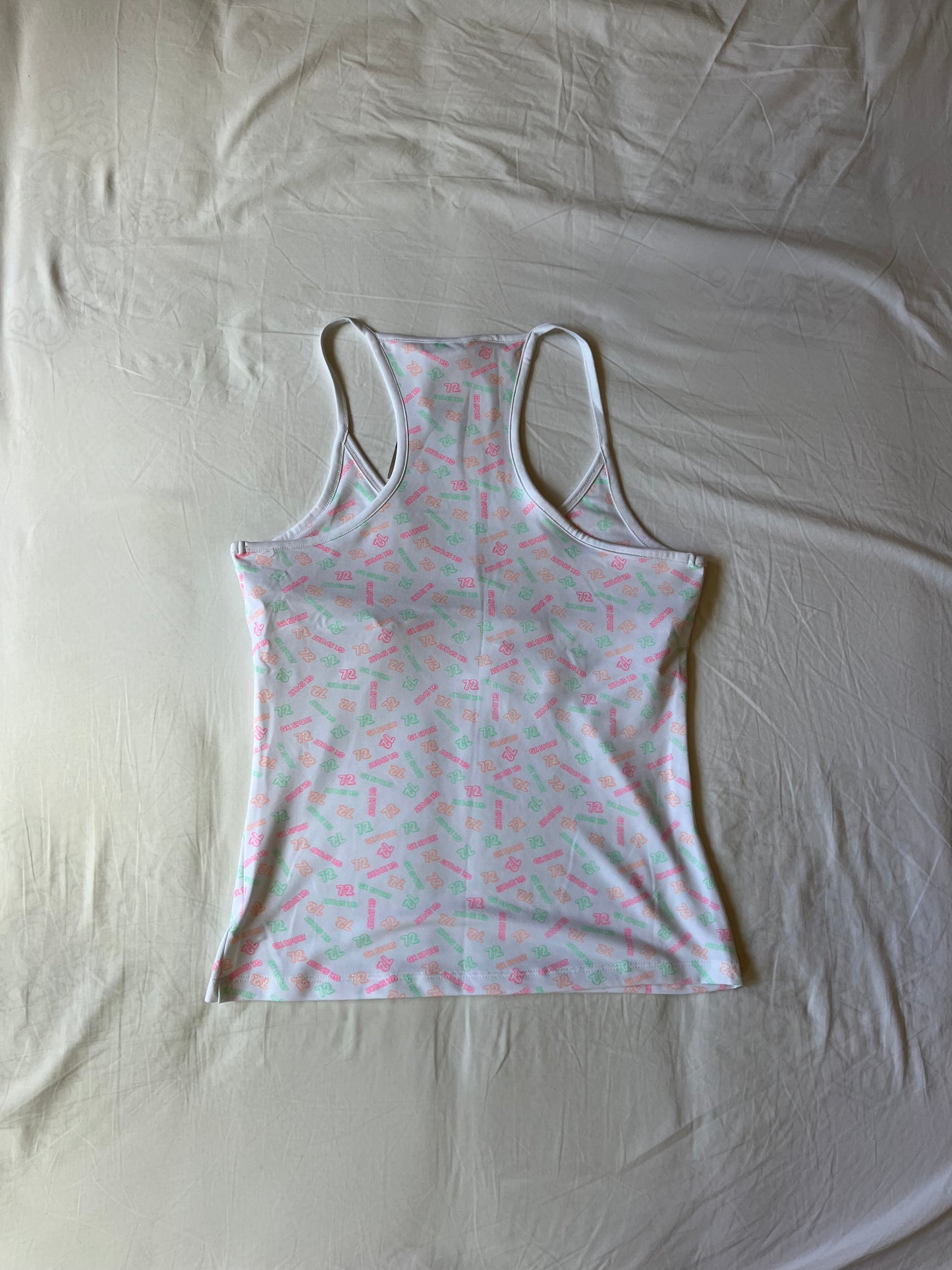 deadstock 2000s varsity print activewear tank