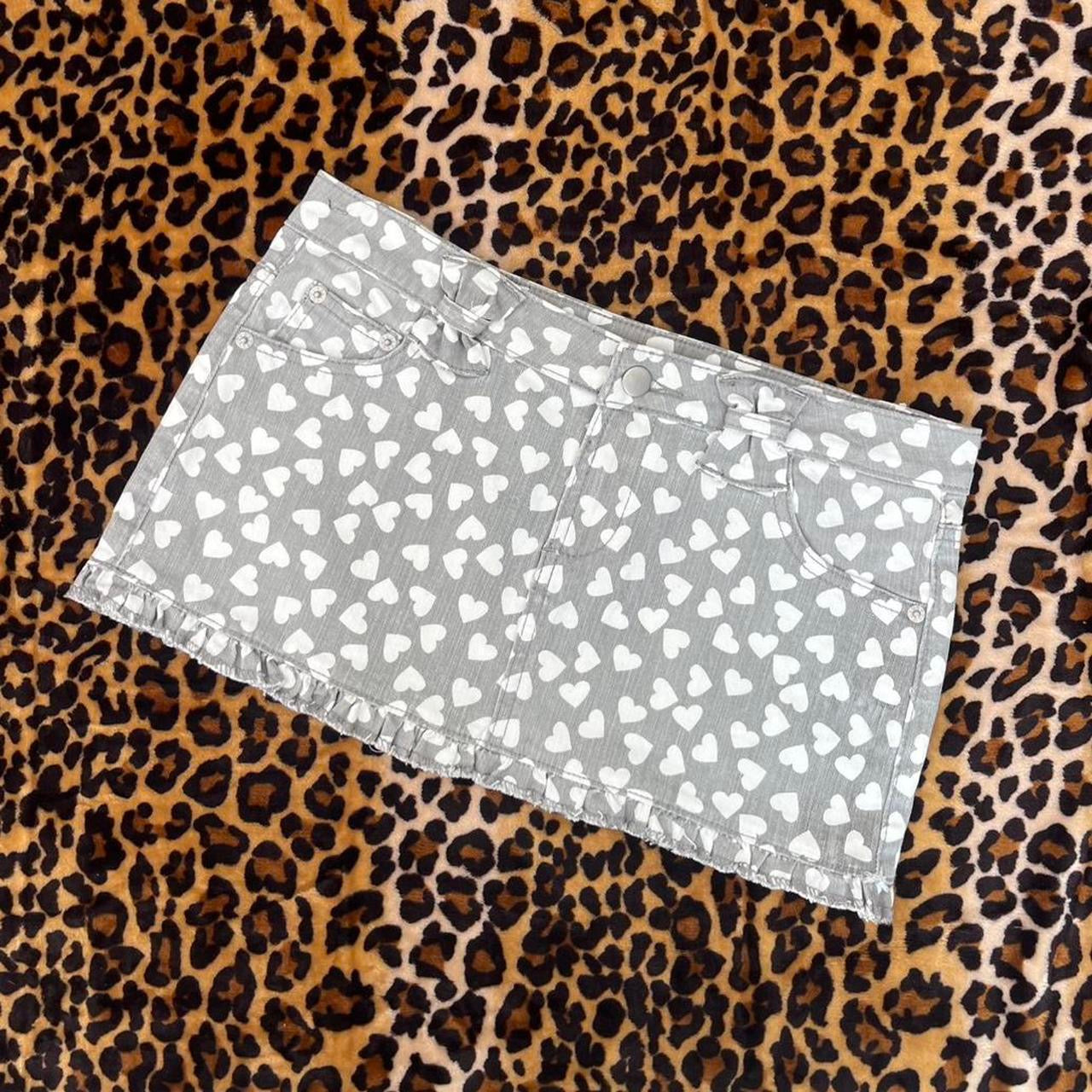 2000s y2k ultra rare twilight licensed micro mini skirt with heart polka dot print