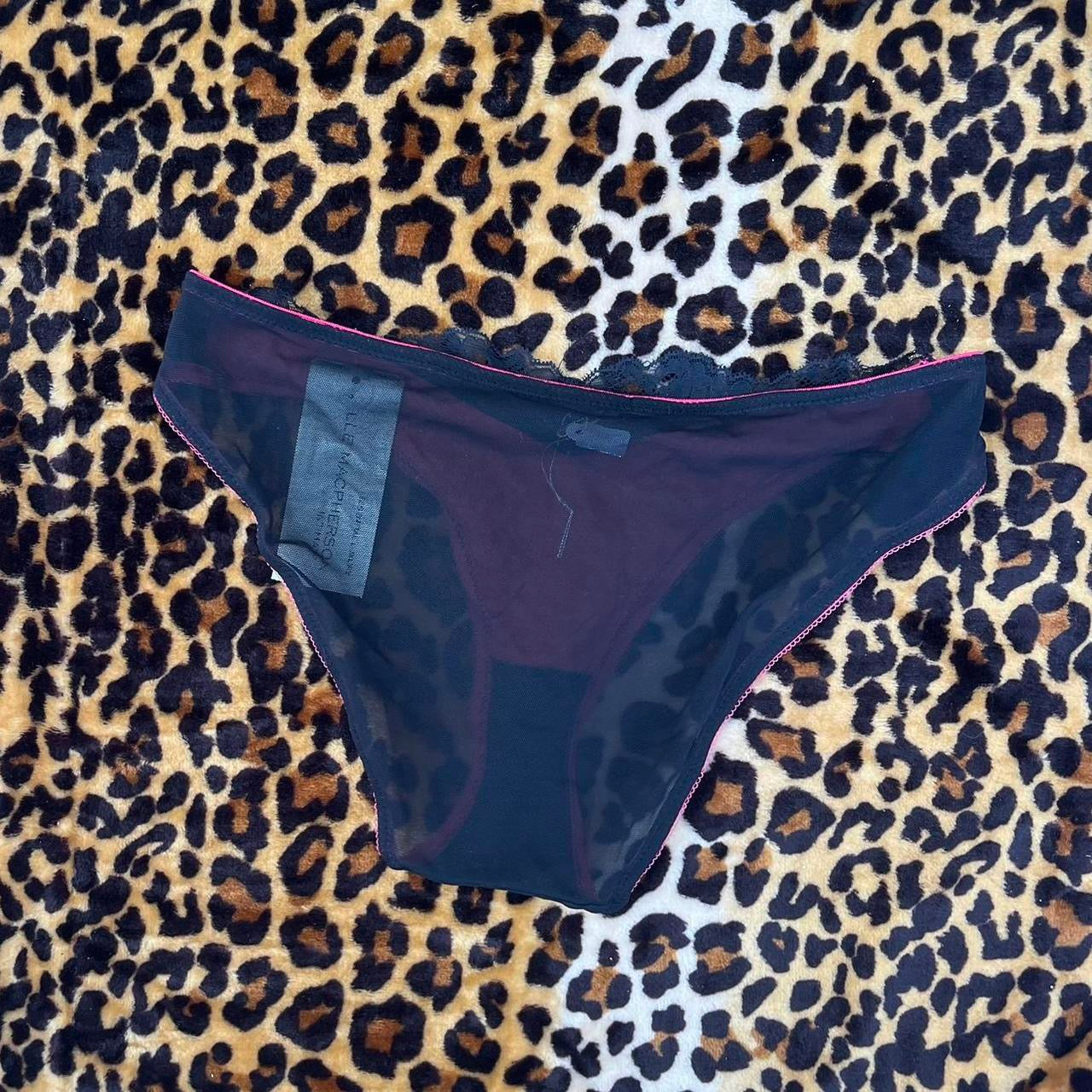 deadstock NWT black red lace undies 2000s