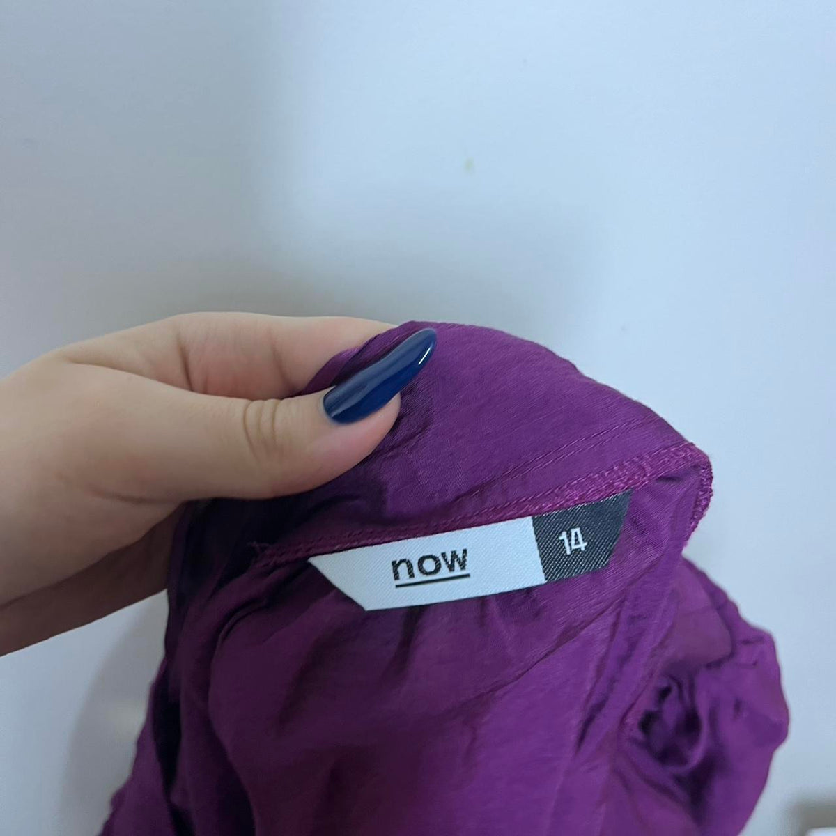deadstock NWOT 2000s y2k purple flowy tee