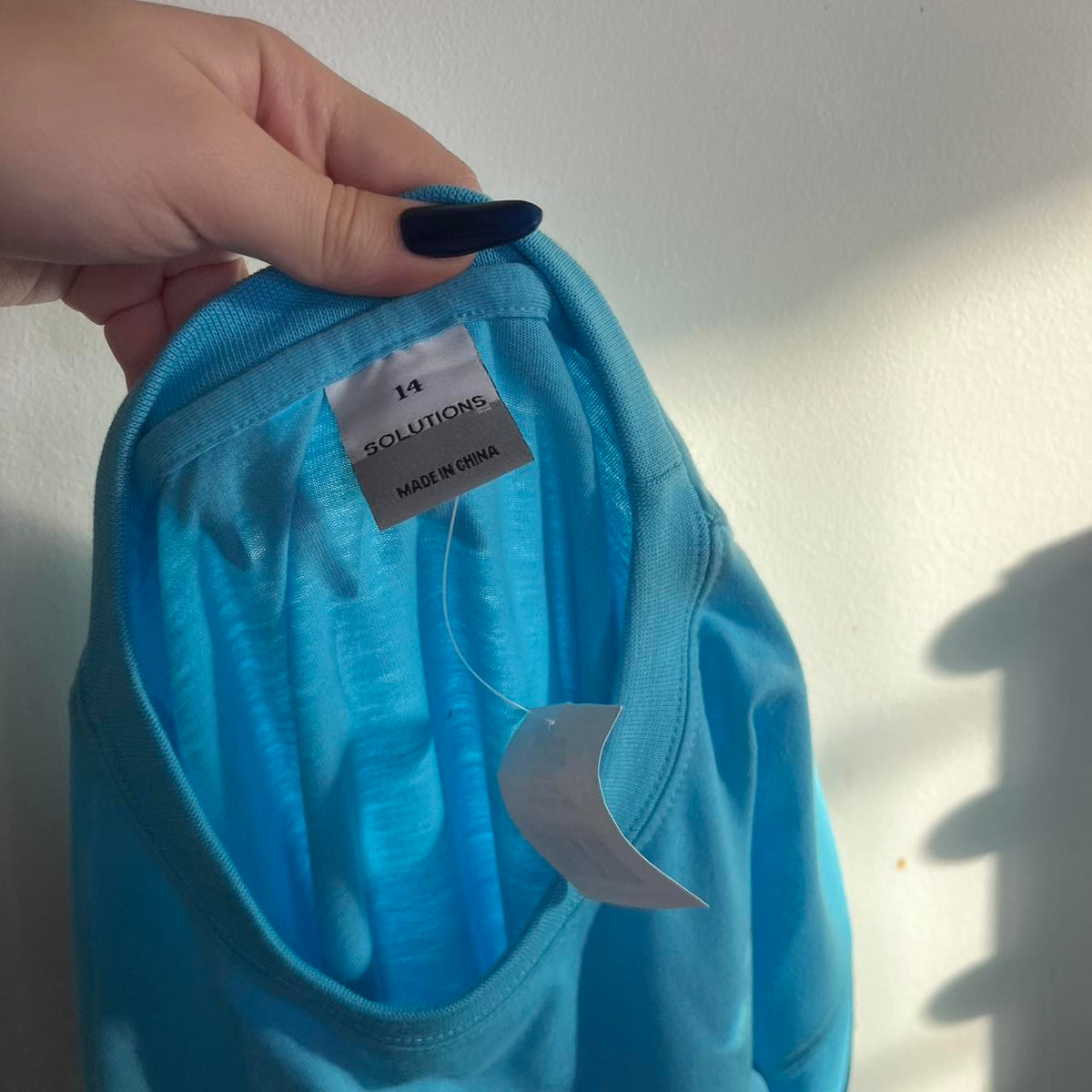 deadstock NWT basic blue tshirt