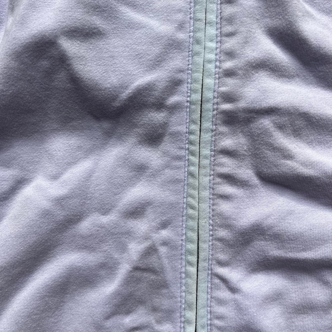 lilac puma zip up jacket with two stripes