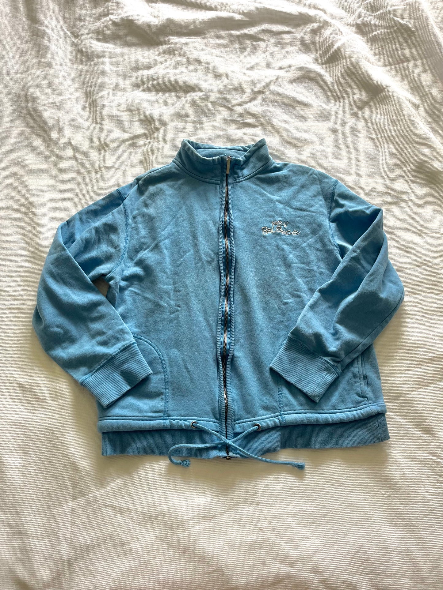 blue new balance 2000s zip up jacket