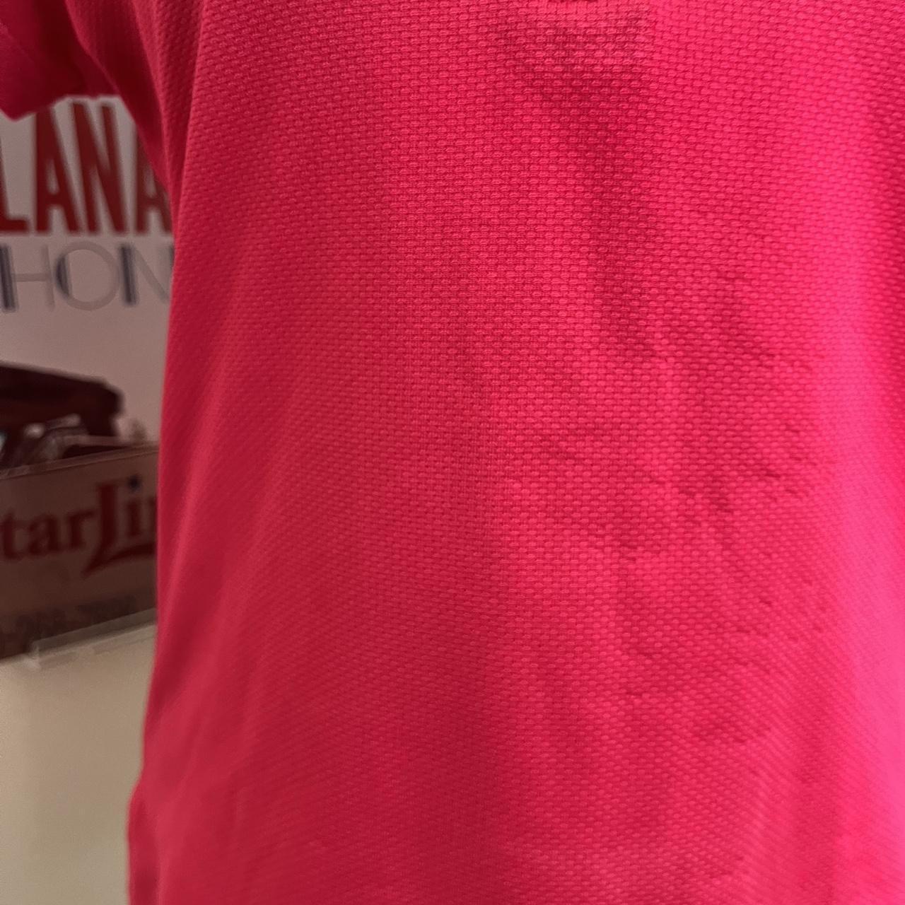 y2k pink nike polo tee