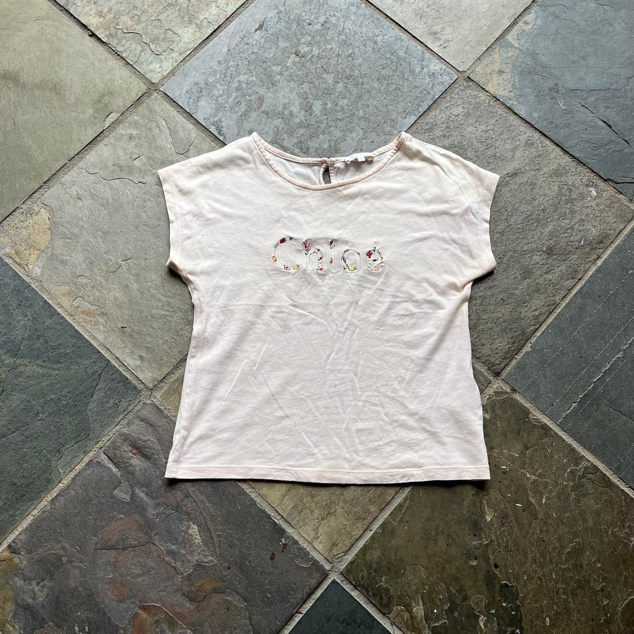 pastel pink chloe baby tee