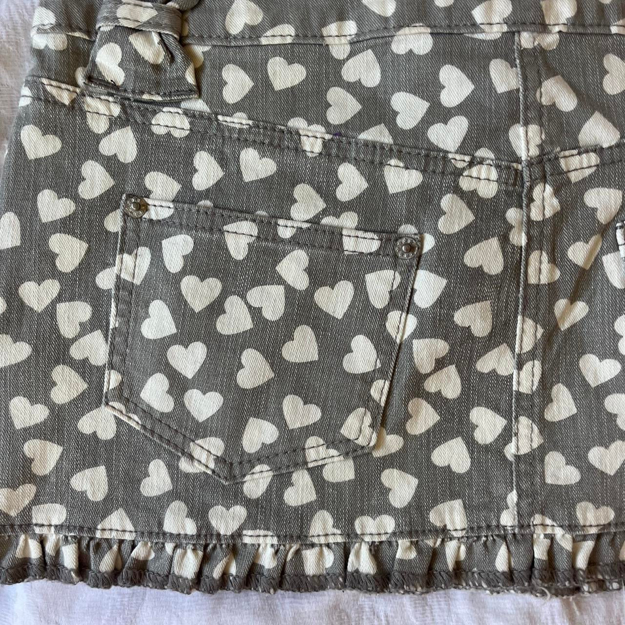 2000s y2k ultra rare twilight licensed micro mini skirt with heart polka dot print