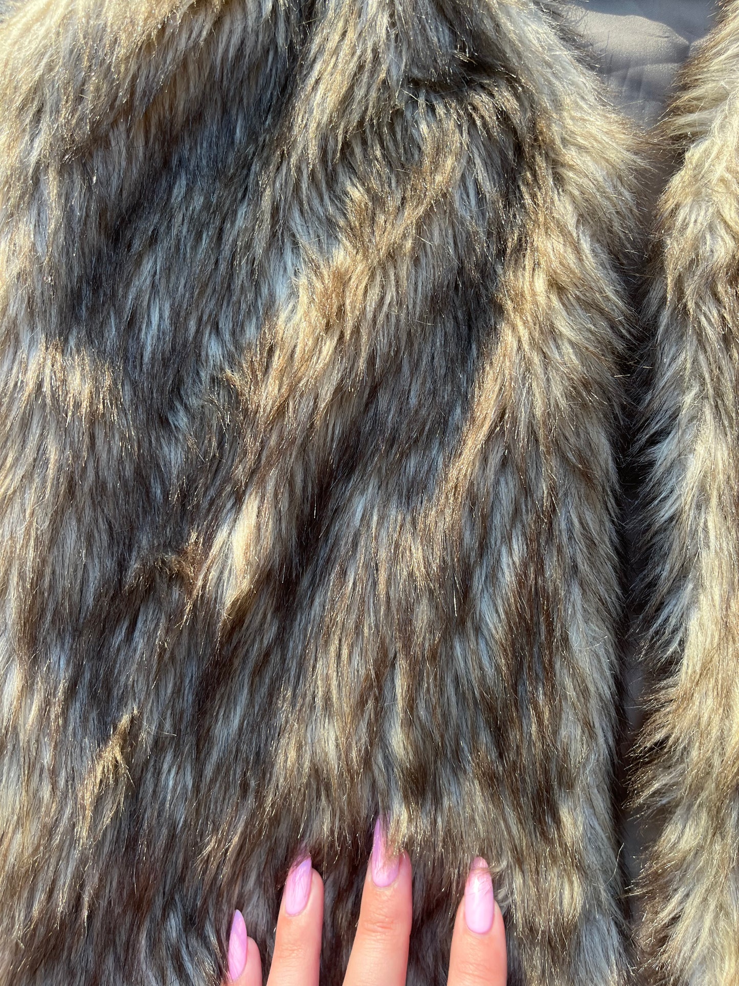 faux fur vest