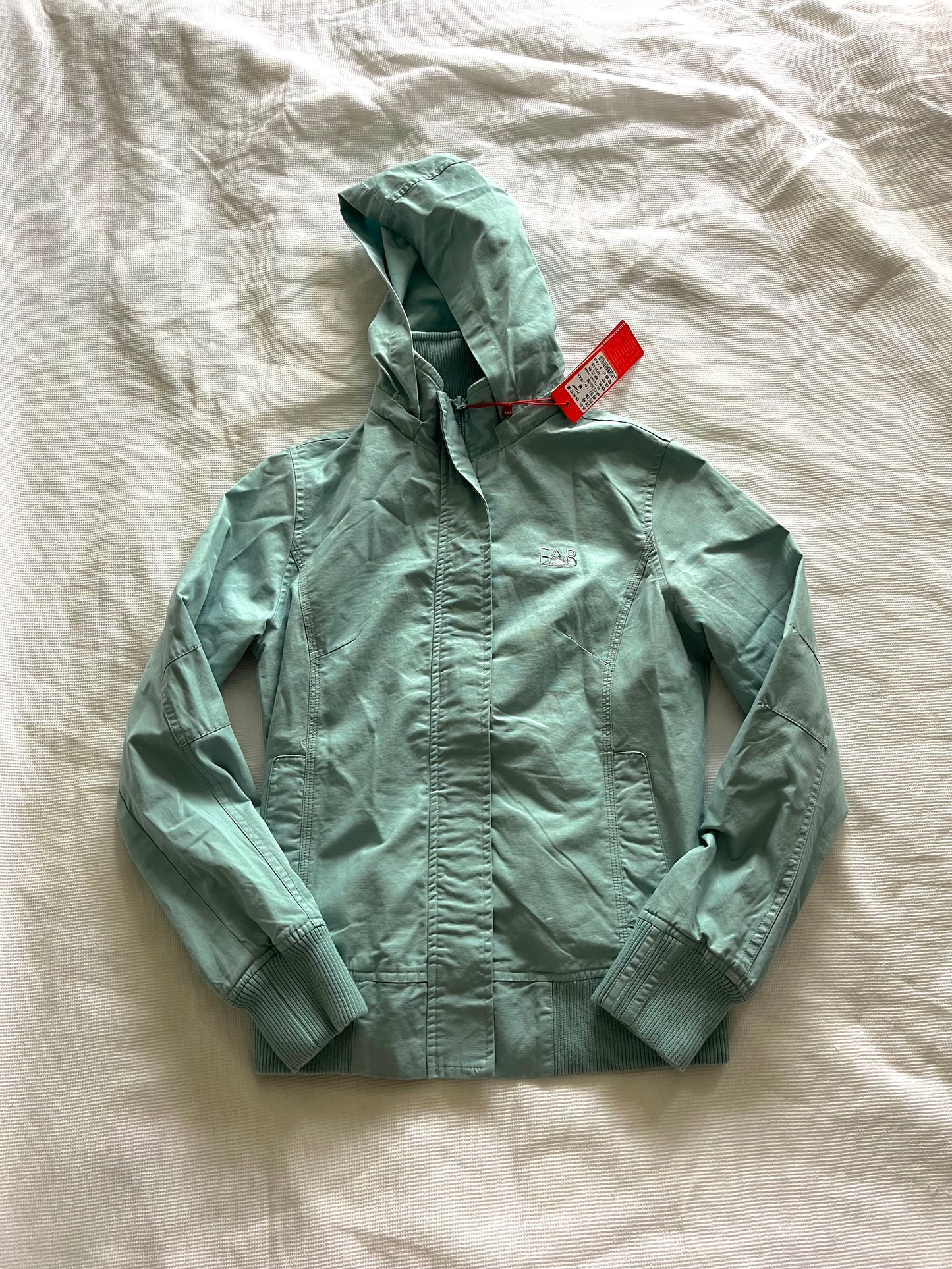 japanese brand blue zip up bomber jacket