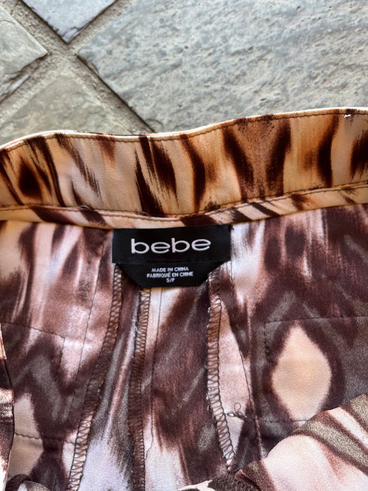 bebe animal print shorts