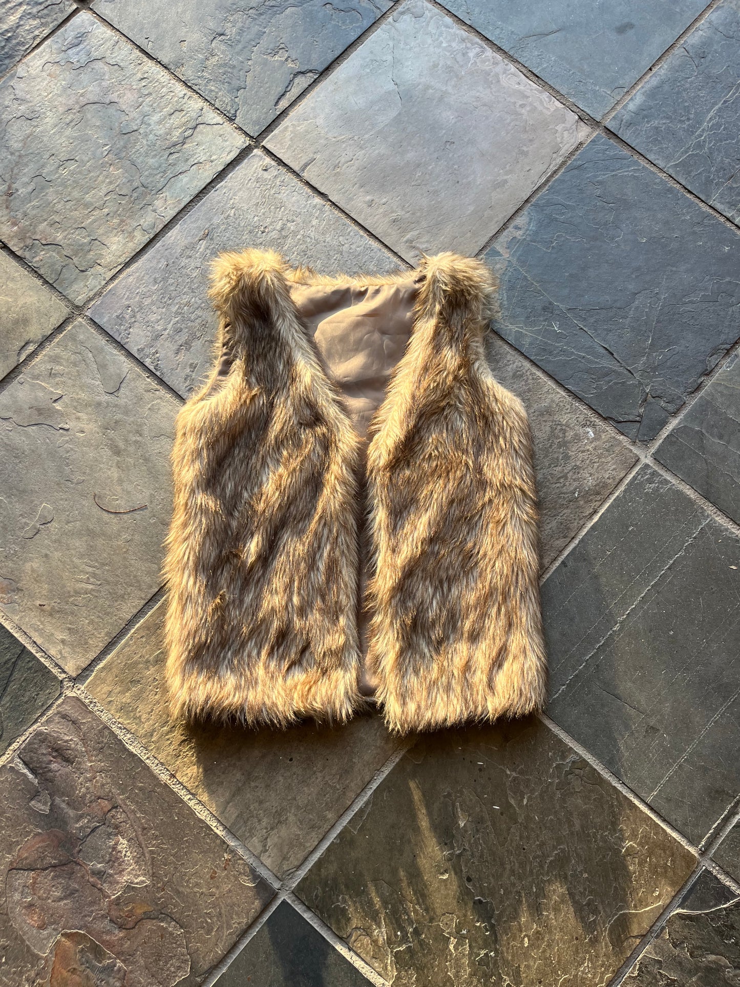 faux fur vest