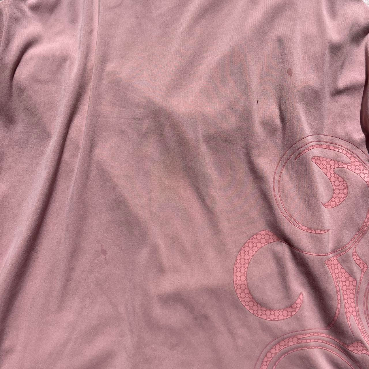 pink adidas workout tee