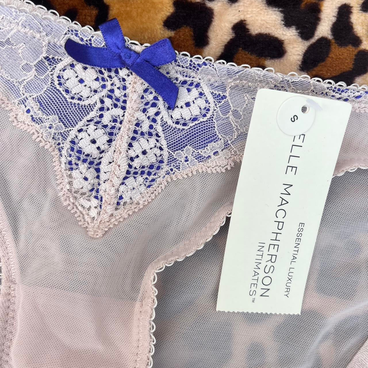 deadstock NWT sheer nude undies with lace y2k