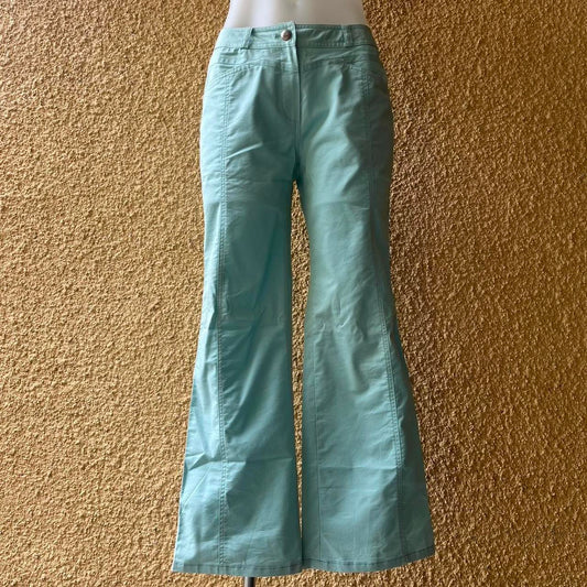 vintage 2000s y2k aqua blue pants