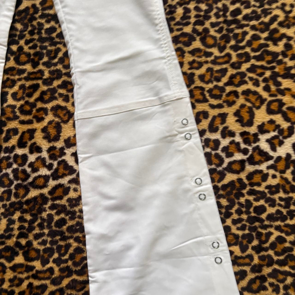 deadstock NWT 2000s y2k white flare pants