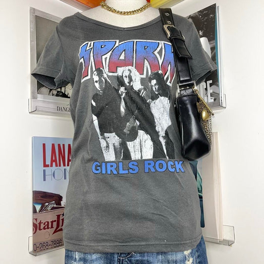 vintage 90s style graphic band tee