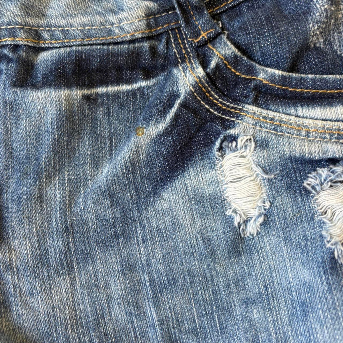 vintage 2000s y2k festival boho fleece trim denim shorts