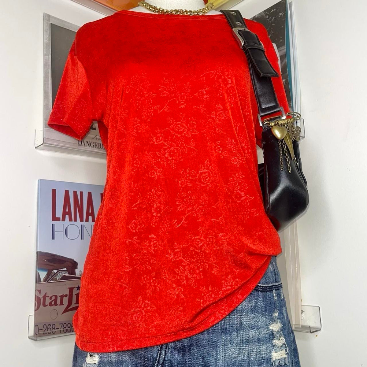 deadstock NWOT vintage 90s red top