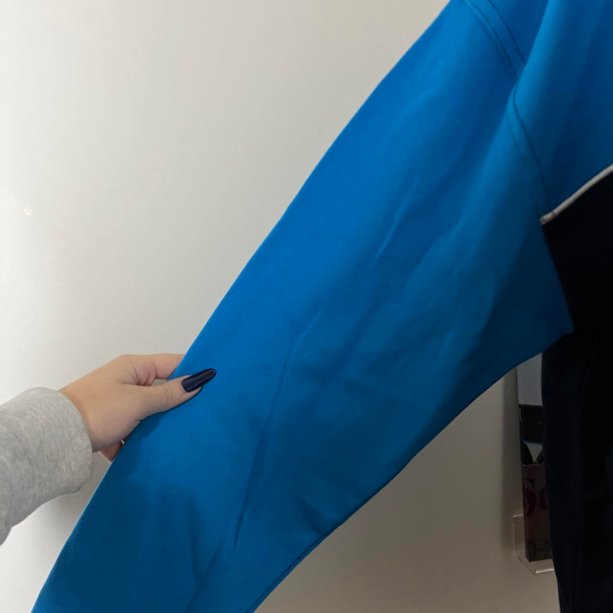 deadstock NWOT 2000s y2k activewear blue quarter zip jumper