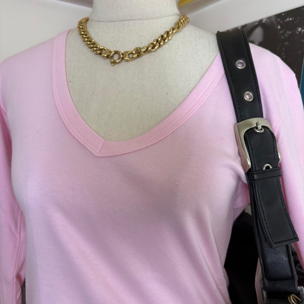 deadstock NWT basic pink long sleeve