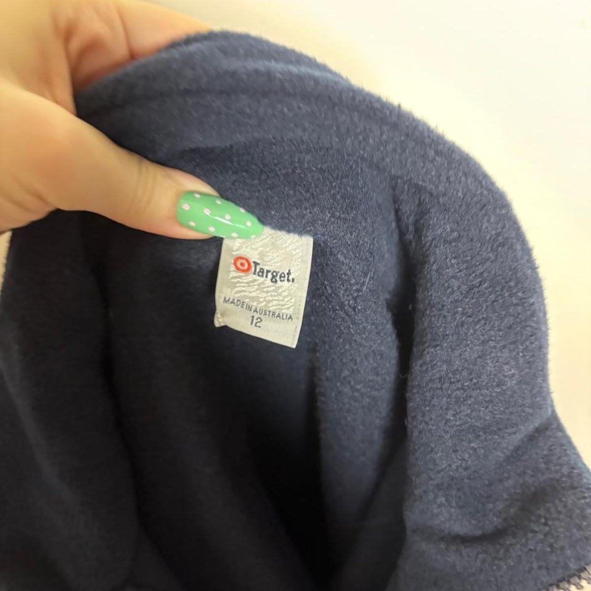 deadstock NWOT 2000s activewear navy fleece quarter zip